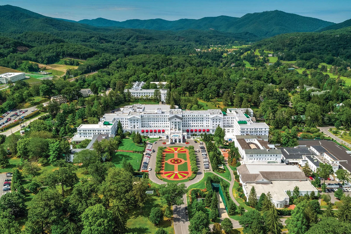 The Greenbrier, a National Historic Landmark in the Allegheny Mountains with Classic Architecture