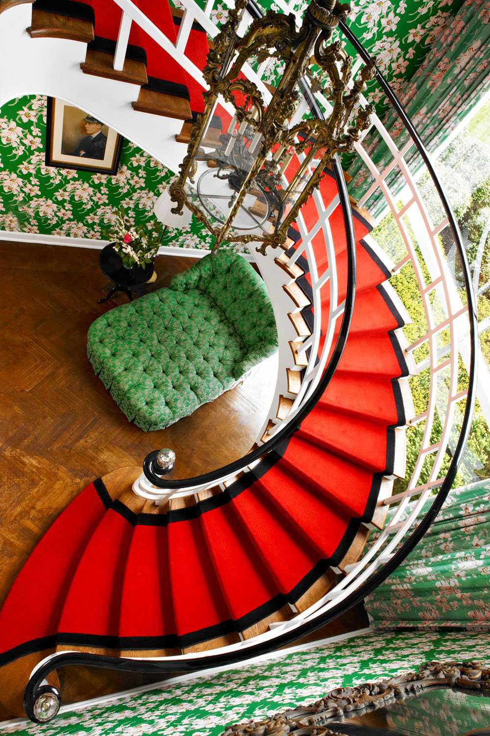 Colorful Spiral Staircase