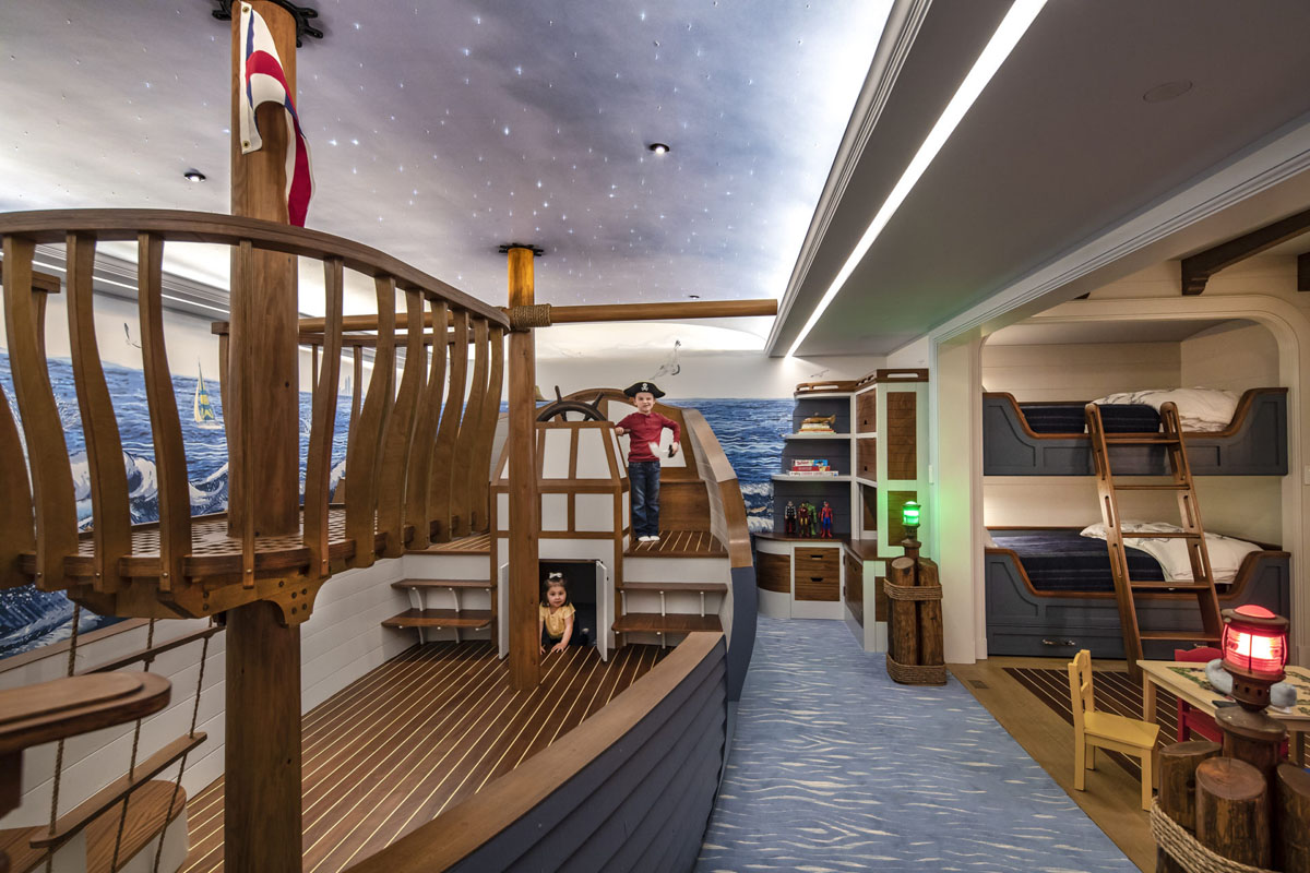 Nautical Theme Children's Bunk Bedroom