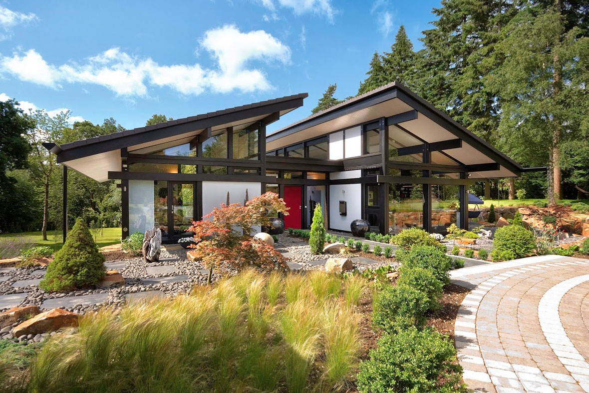 Modern Timber Framed Minimalist Bungalow House Modern Timber Framed Minimalist Bungalow House