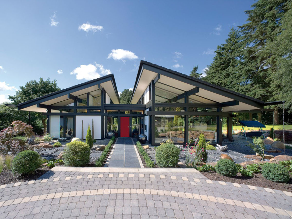 Modern Timber Framed Minimalist Bungalow House Modern Timber Framed Minimalist Bungalow House