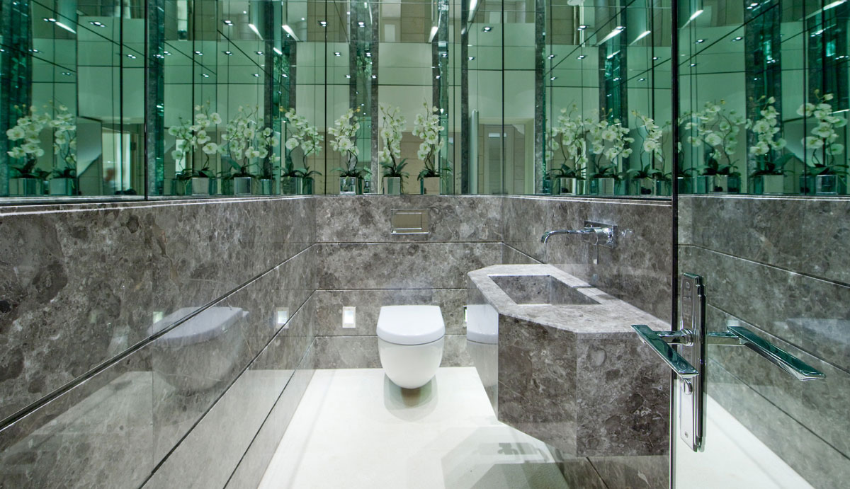 Contemporary Stone Bathroom