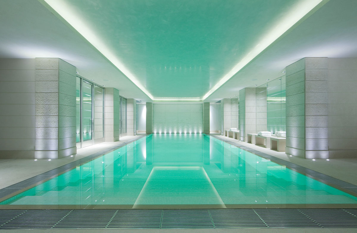 Luxury Contemporary Home Indoor Swimming Pool