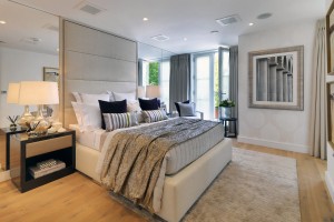 Luxury Master Bedroom with Balcony