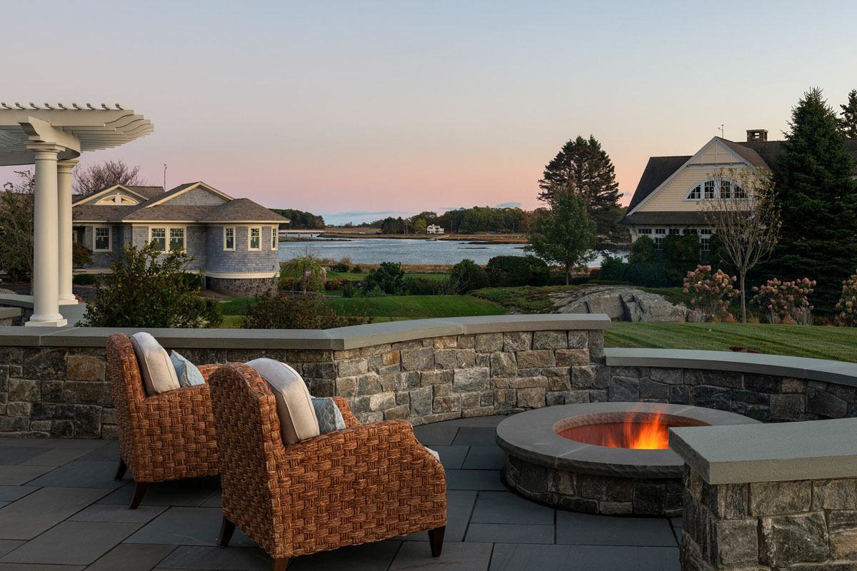 Firepit Patio by the Sea