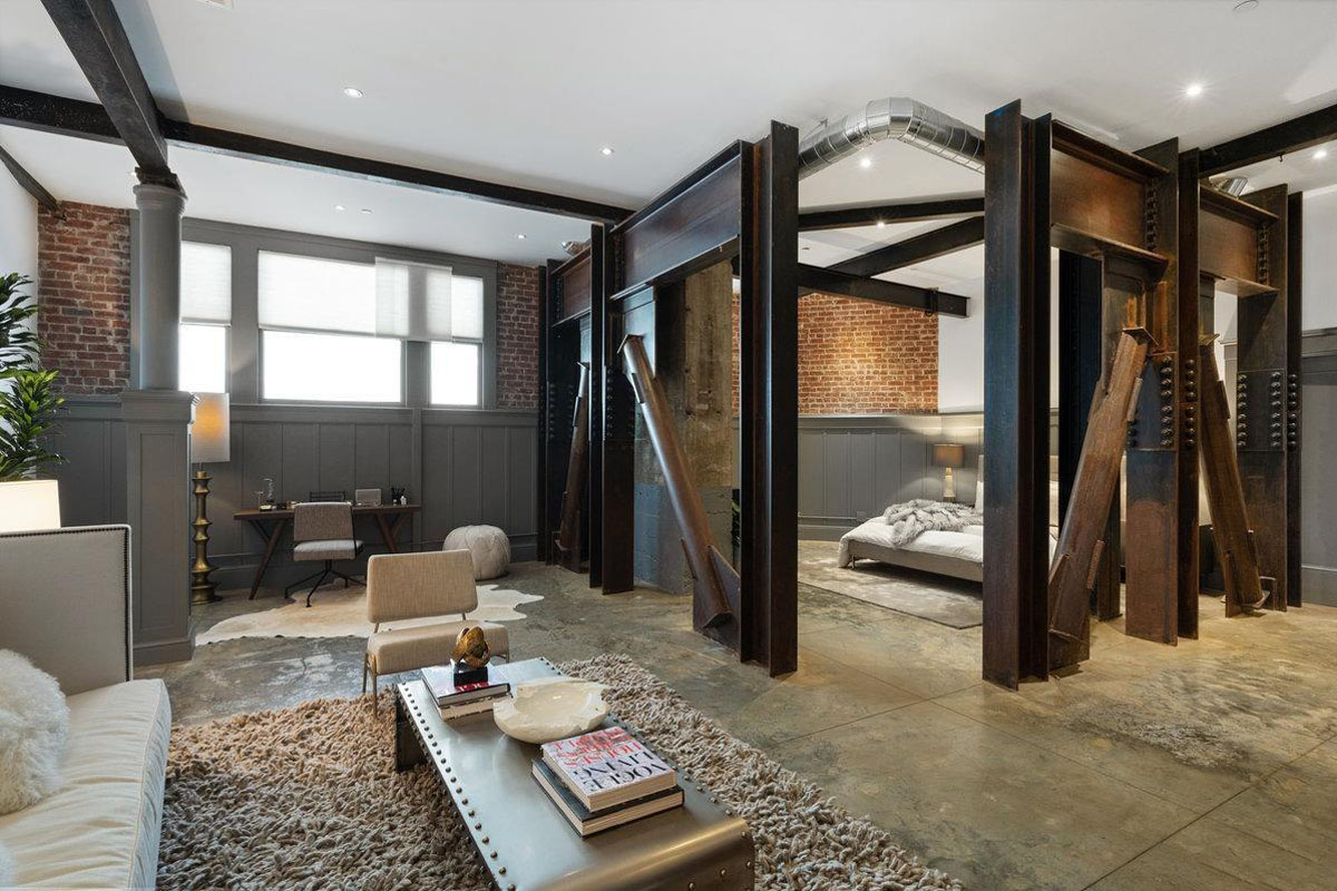 Condo Apartment with Steel Beams