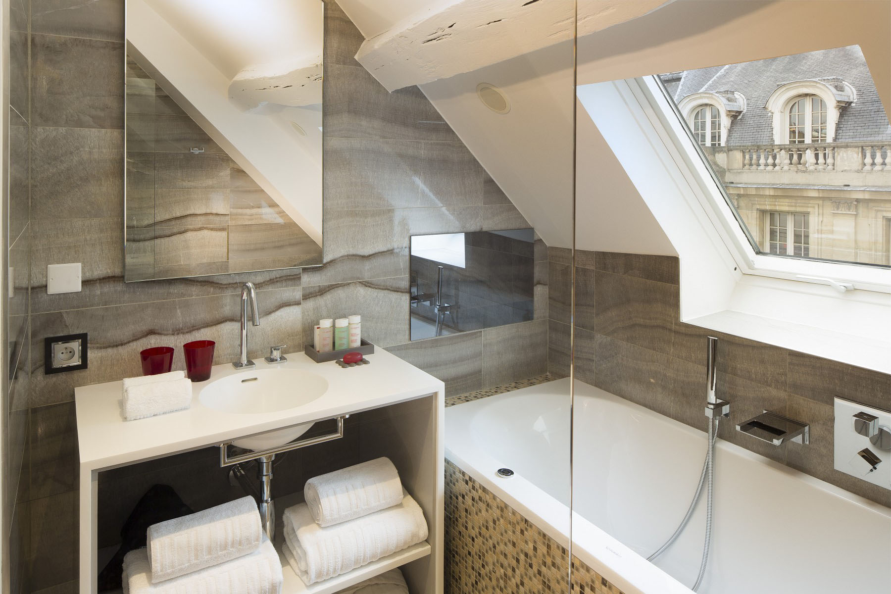 Stylish Modern Attic Bathroom