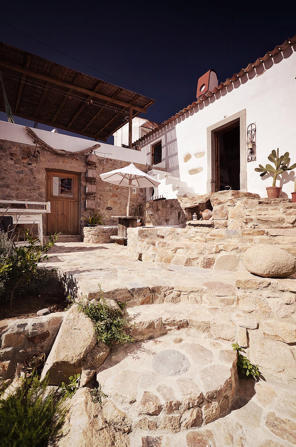 Rustic Stone Courtyard