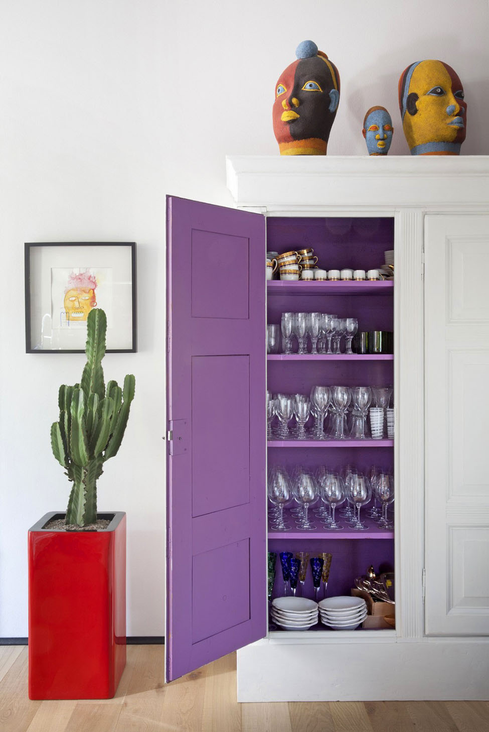 Purple Cabinet Cupboard