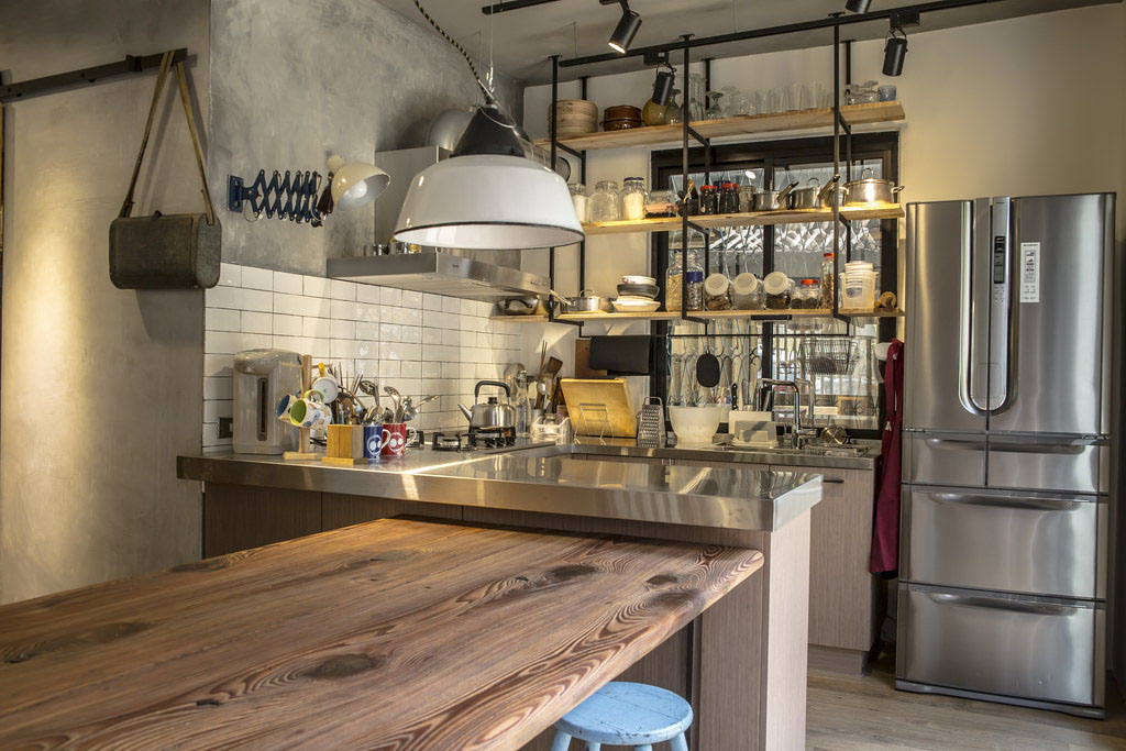 Industrial Style Stainless Steel Kitchen