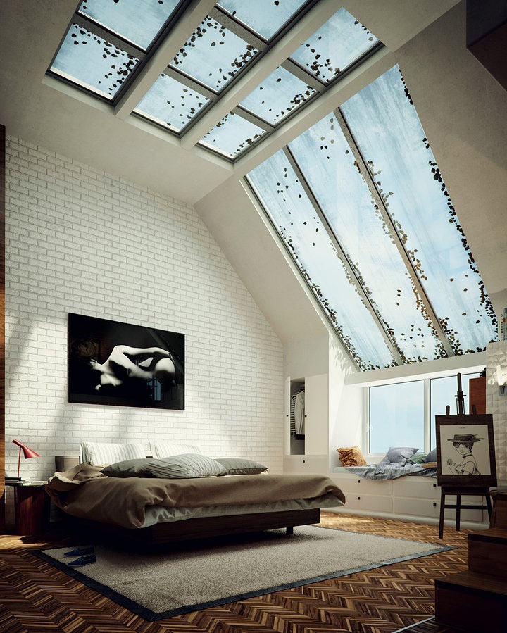 Inspiring High Ceiling Loft Apartment 8