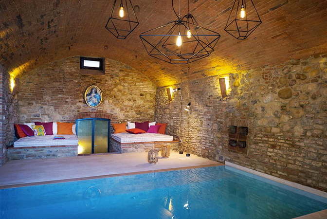 Indoor Stone Swimming Pool Room