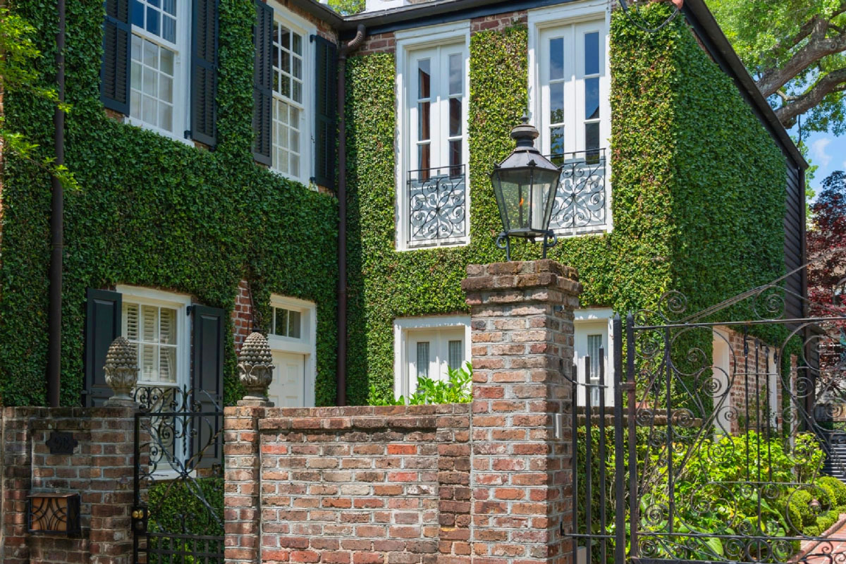 Ivy-Covered House Exterior