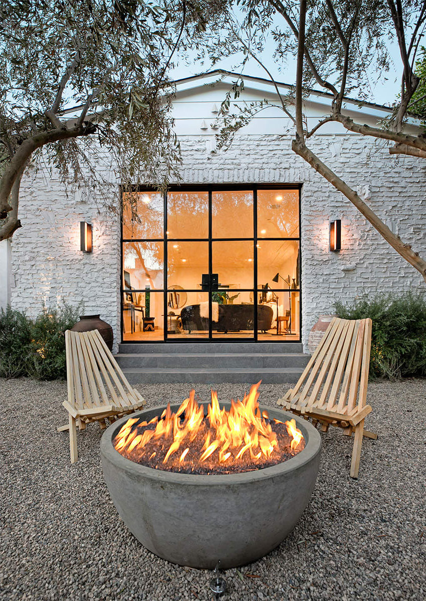 Courtyard with Fire Pit