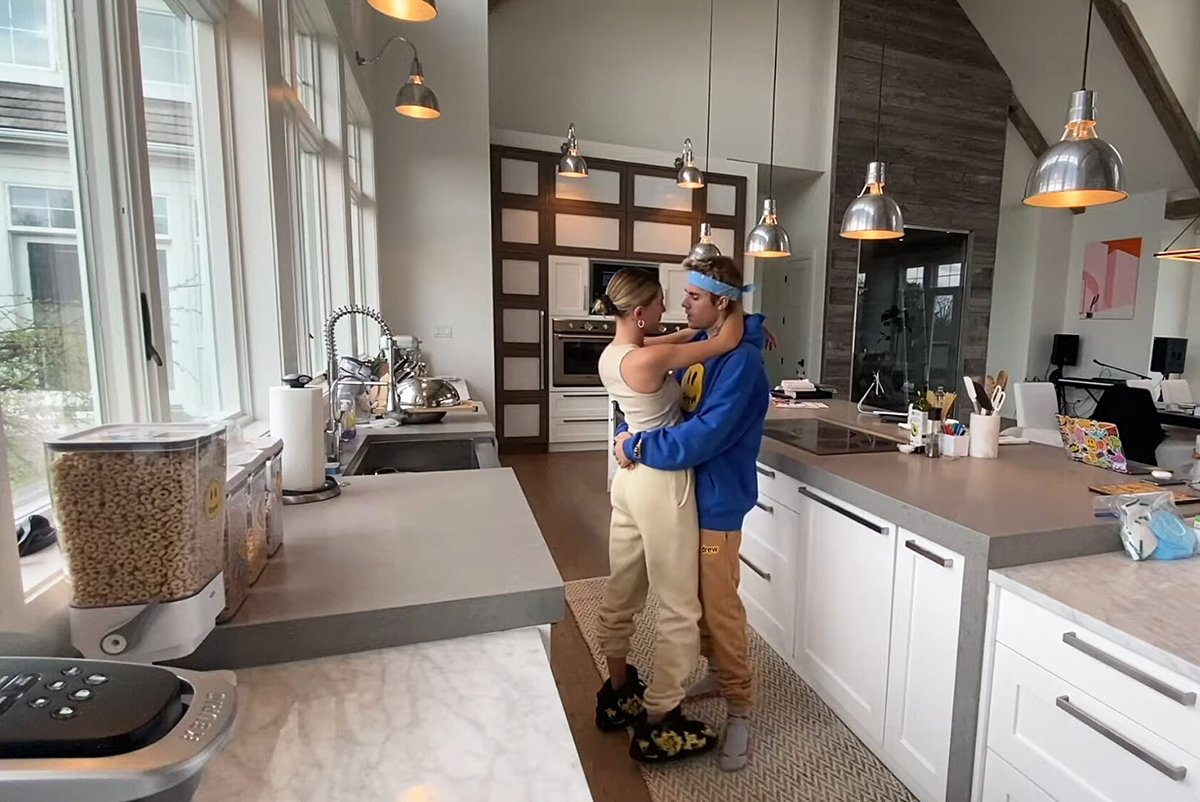 Justin and Hailey Bieber at Home