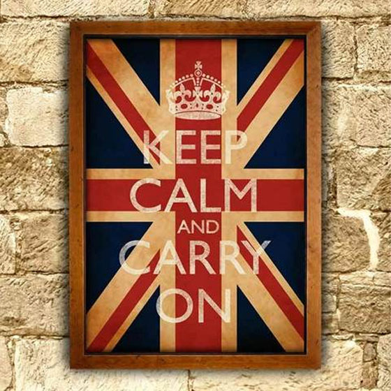 keep calm and carry on union jack
