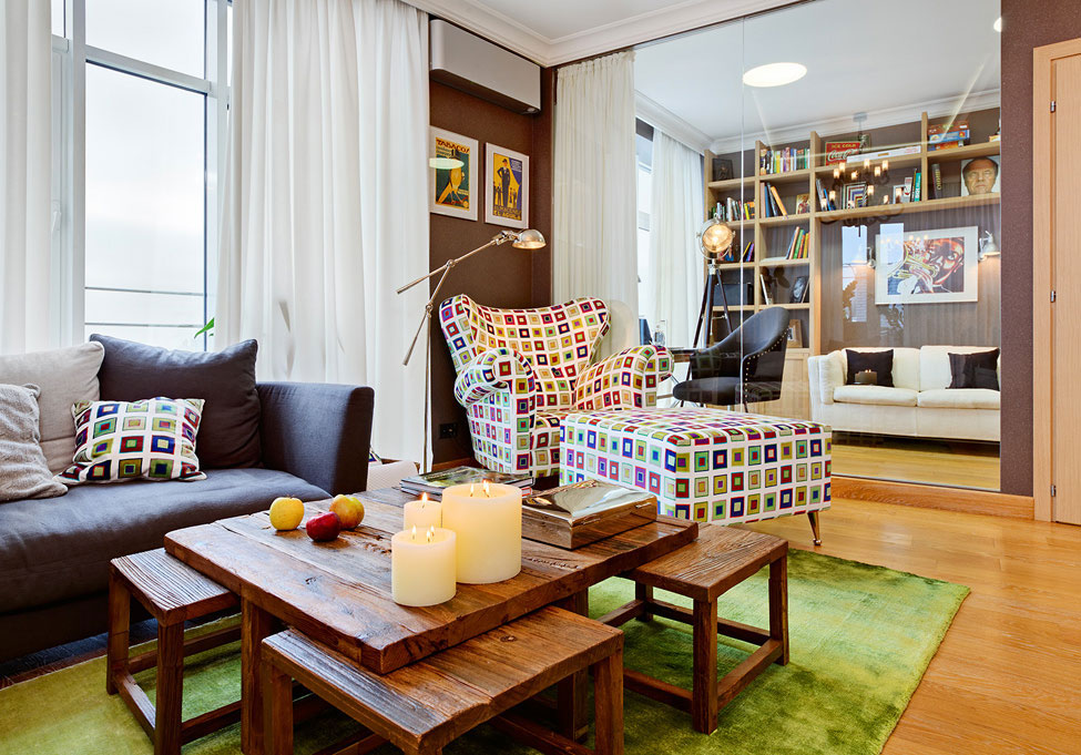 Chic Armchair Sofa Highlights Living Room