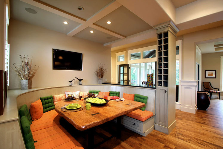Kitchen Eating Area Bench Seating Ideas | iDesignArch | Interior Design