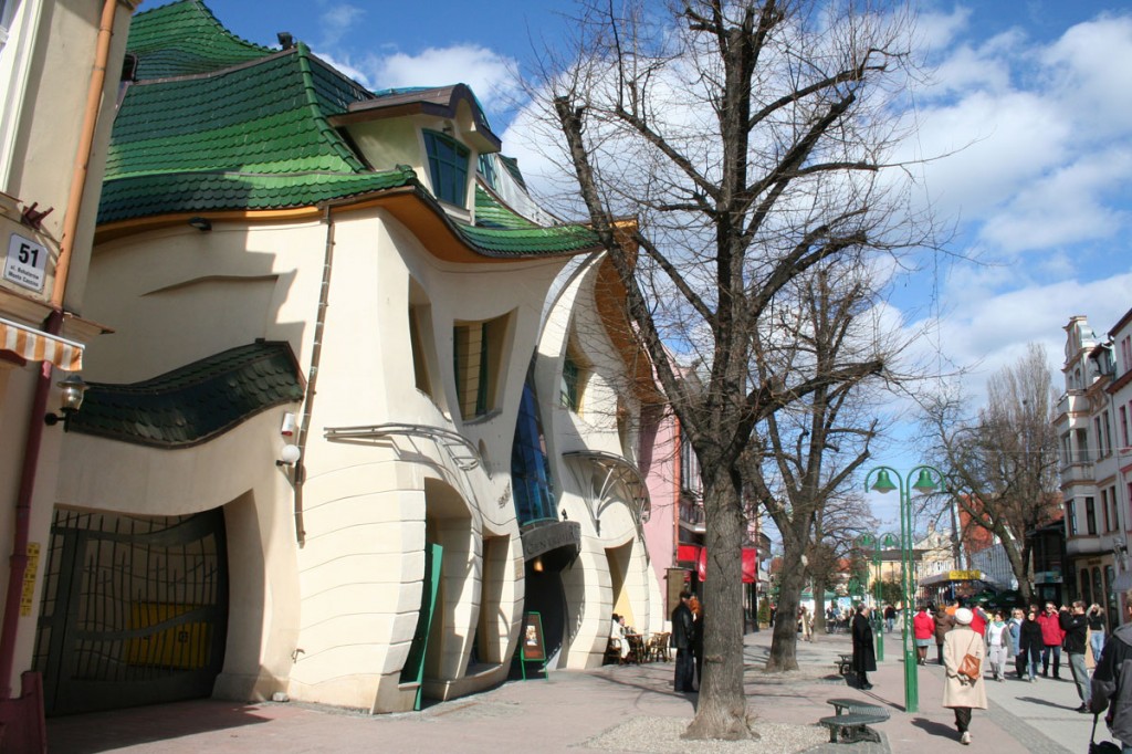 Krzywy Domek Crooked House in Sopot, Poland