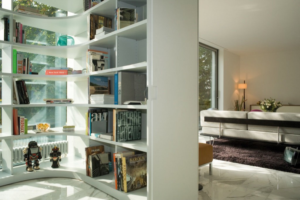 Minimalist House With Open Library | iDesignArch | Interior Design ...