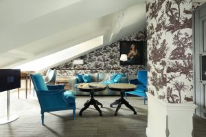 Attic Blue Living Room