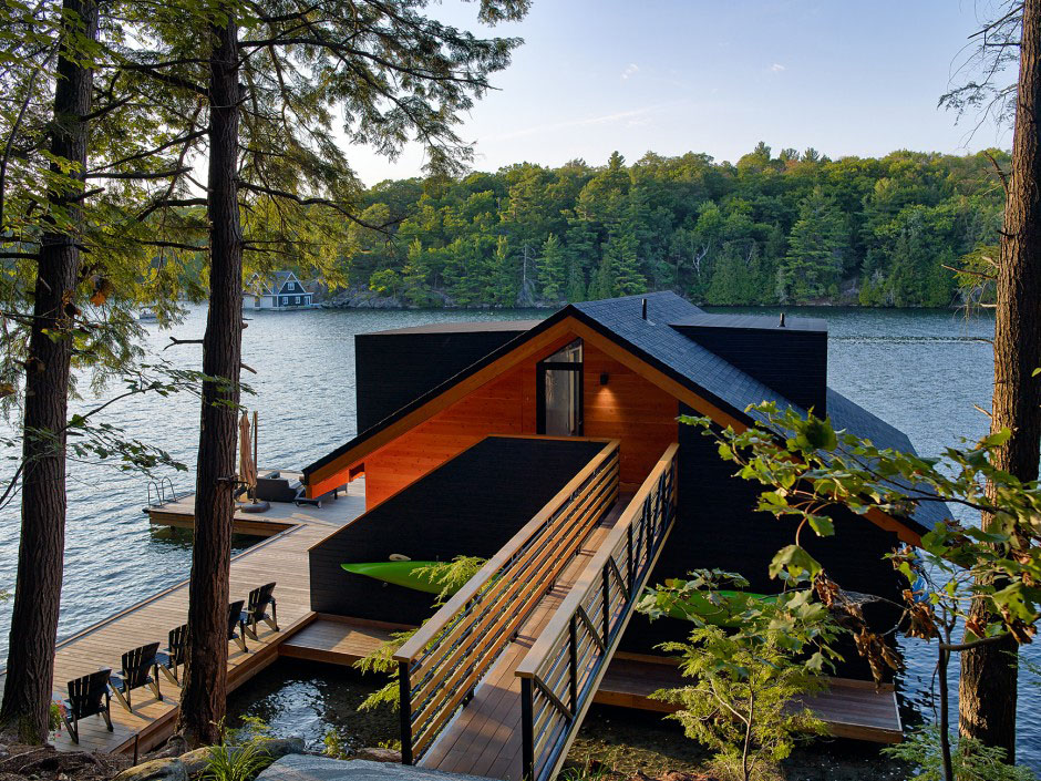 Cozy Boathouse In Muskoka With A Modern Twist Idesignarch