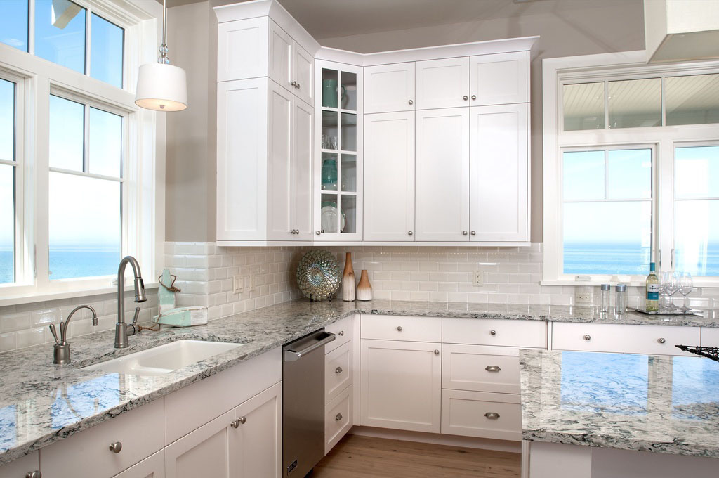 Kitchen with Water View