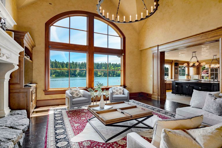 Magnificent Lakefront Mansion with Private Boat Dock