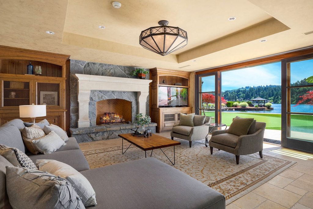 Magnificent Lakefront Mansion with Private Boat Dock