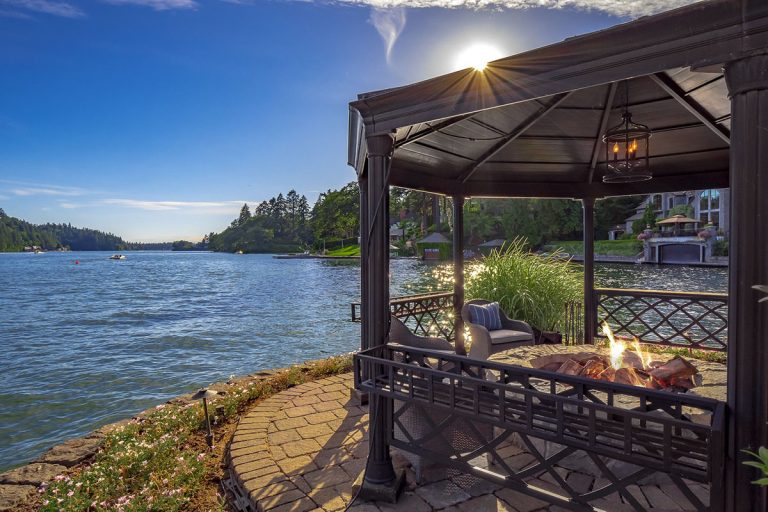 Magnificent Lakefront Mansion with Private Boat Dock