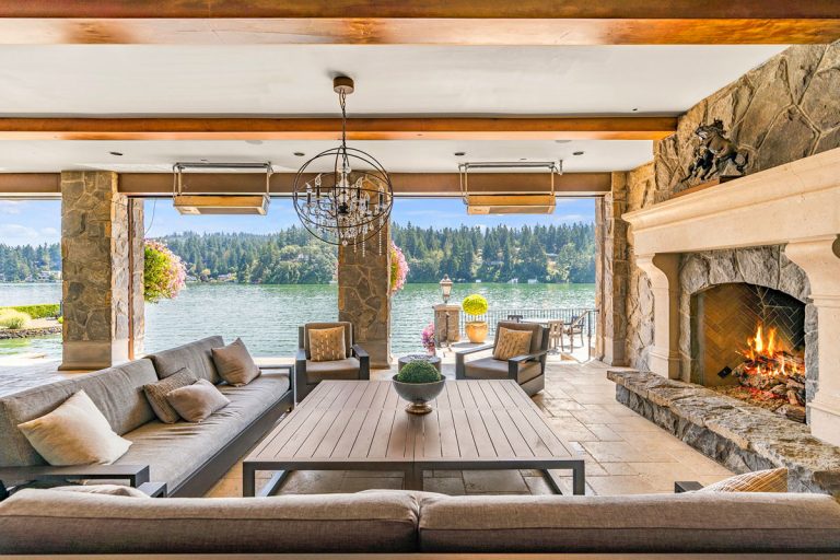Magnificent Lakefront Mansion with Private Boat Dock