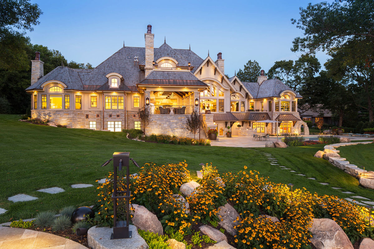 Luxury Stone Mansion by the Lake