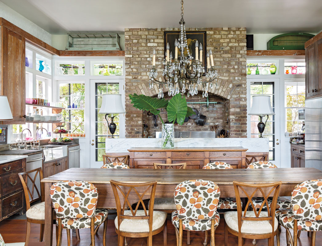 Kitchen Niche with Authentic Old Brick