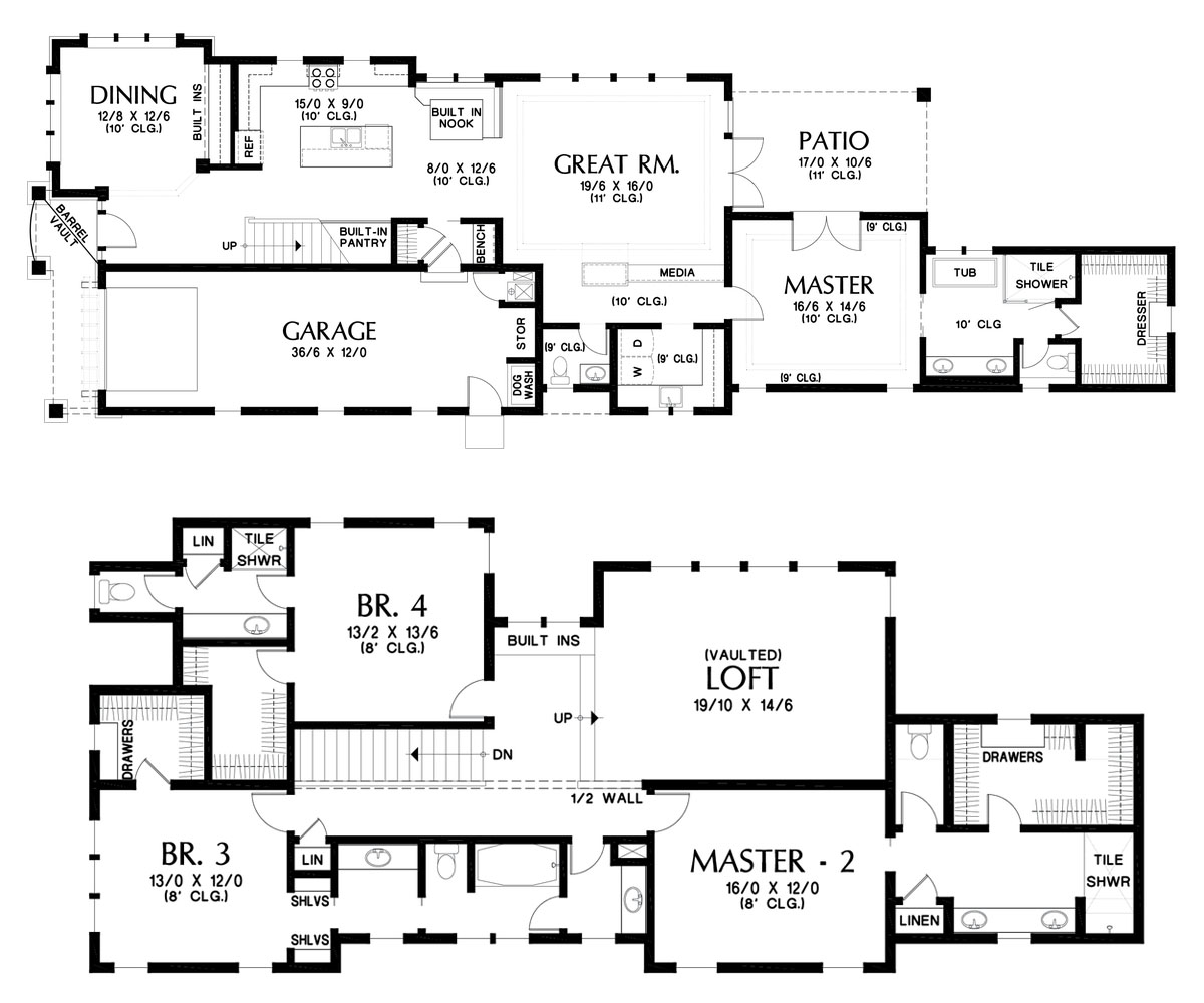 One-Car Garage Craftsman House Plan