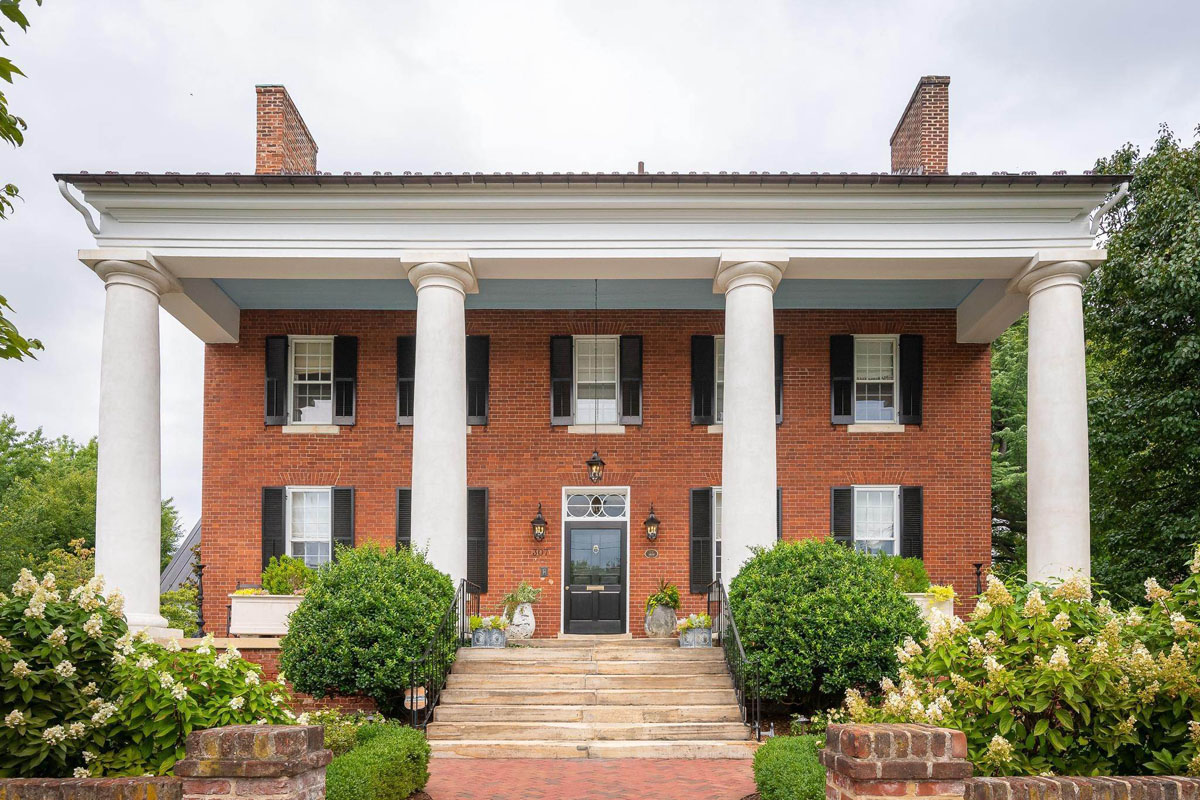 Four Columned Greek Revival Architecture