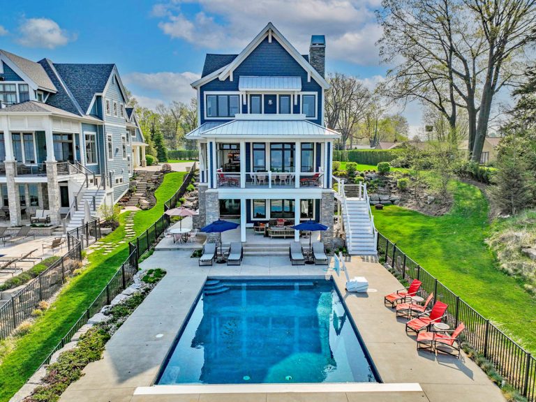 Lakefront Custom Home on Lake Michigan