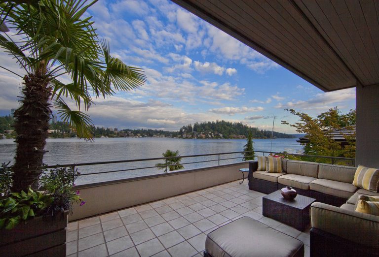 Sophisticated Waterfront Estate in Medina with Private Dock