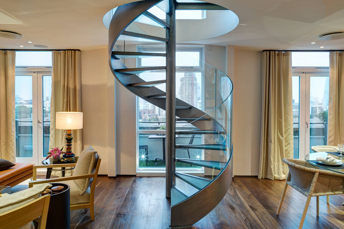 Modern Spiral Staircases (Indoor & Outdoor)