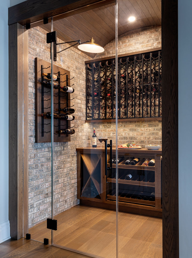 Wine Cellar with Glass Door