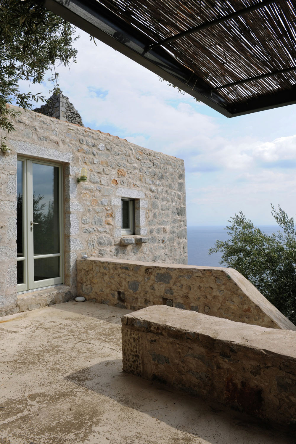 Historical Stone Building In Greece  Transformed Into 