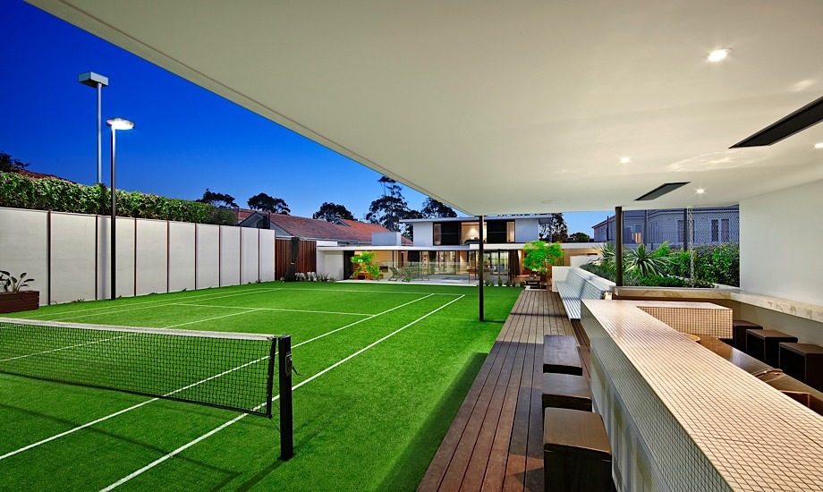 Astroturf Tennis Court