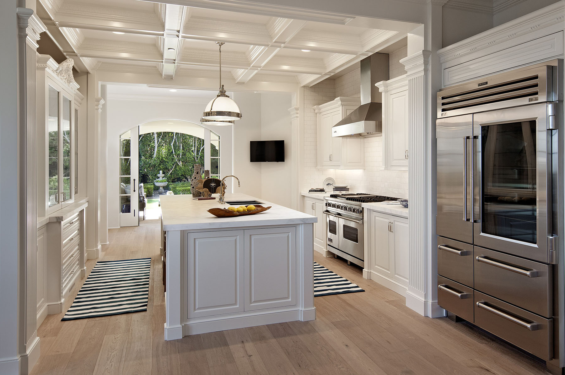 Dream Kitchen with White Marble Countertops