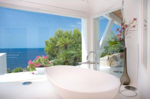 Bathroom with Ocean View