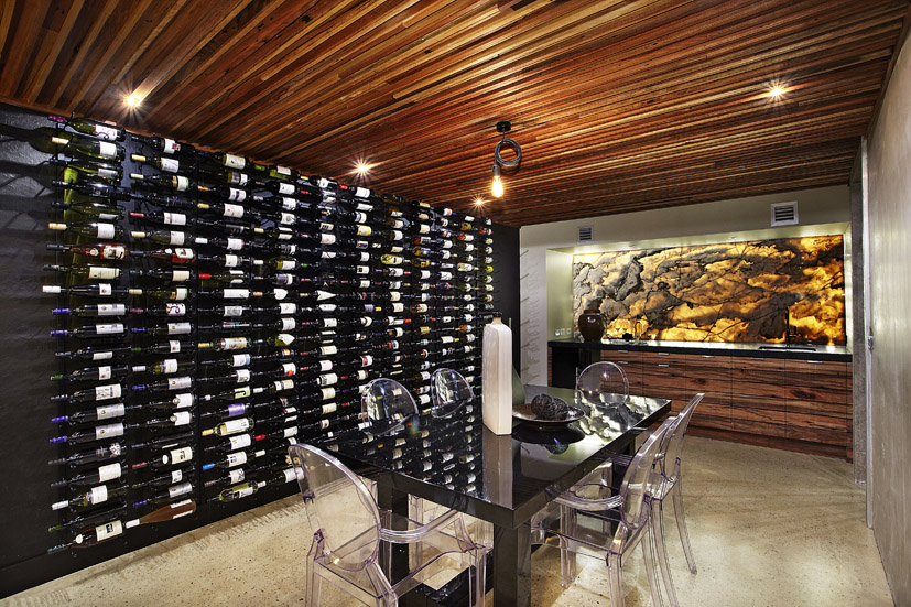 Contemporary Home Wine Cellar