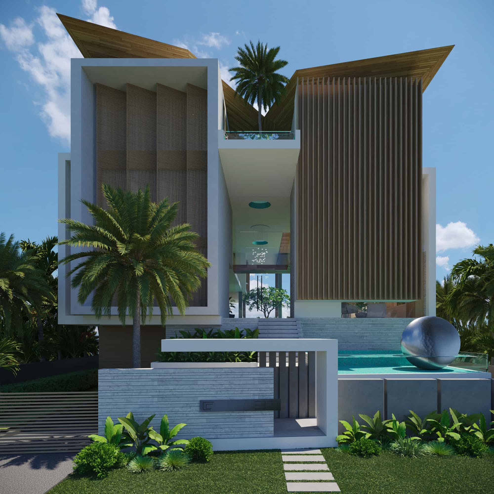 Modern Coastal Dream Home With Indooroutdoor Pools
