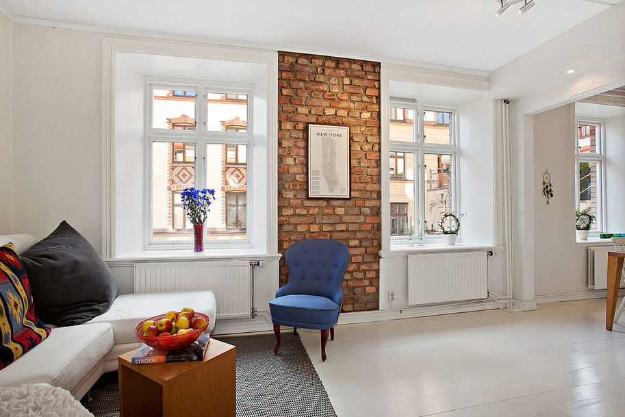 Modern Brick Wall Apartment