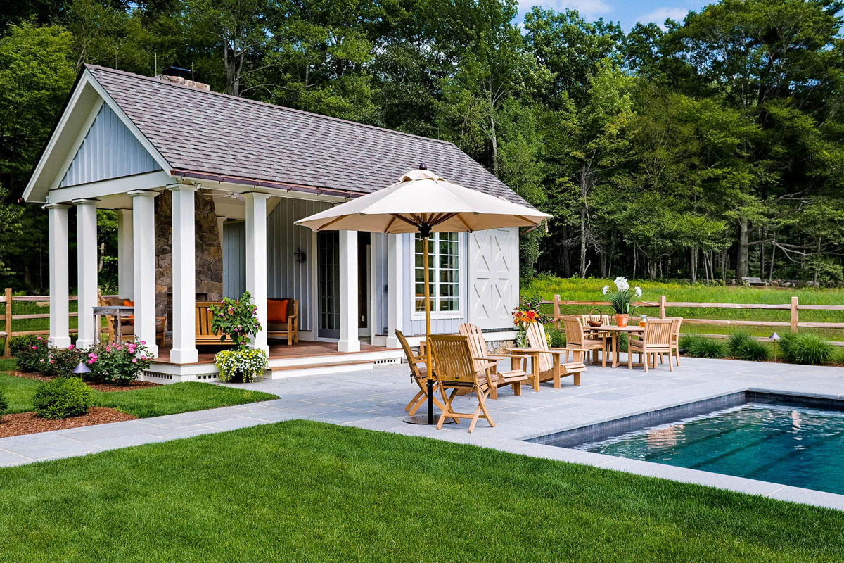 Poolside Entertaining Area