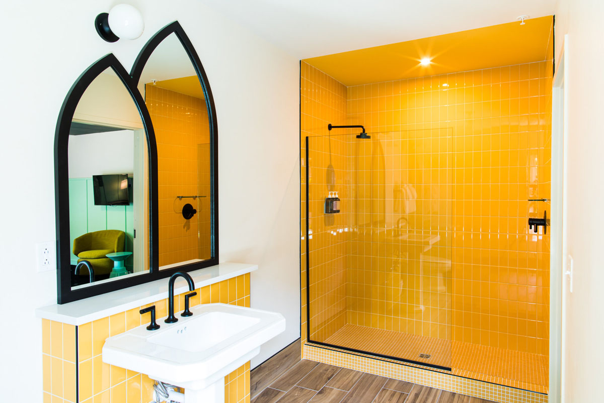 Modern Yellow Bathroom