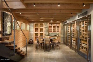Modern Climate-Controlled Wine Cellar