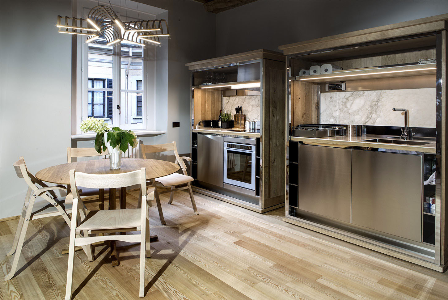 Modular Wood Apartment Kitchen Units